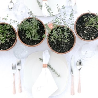 Herb Table Setting | Favorite Things Friday | GalMeetsFood.com