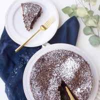 Flourless Amaretto Chocolate Cake
